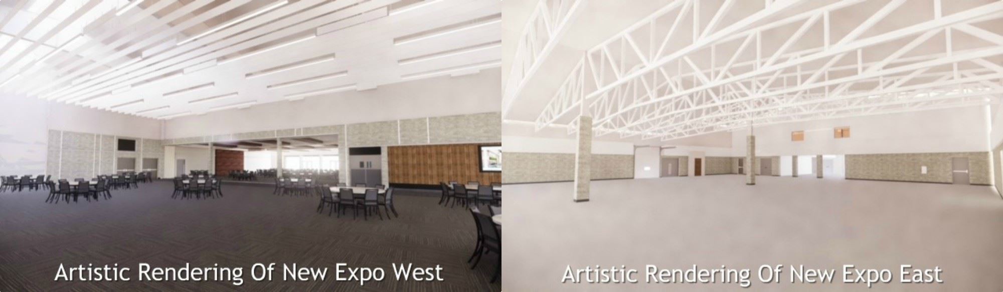 Artistic Rendering Of Renovated Expo West and Expo East